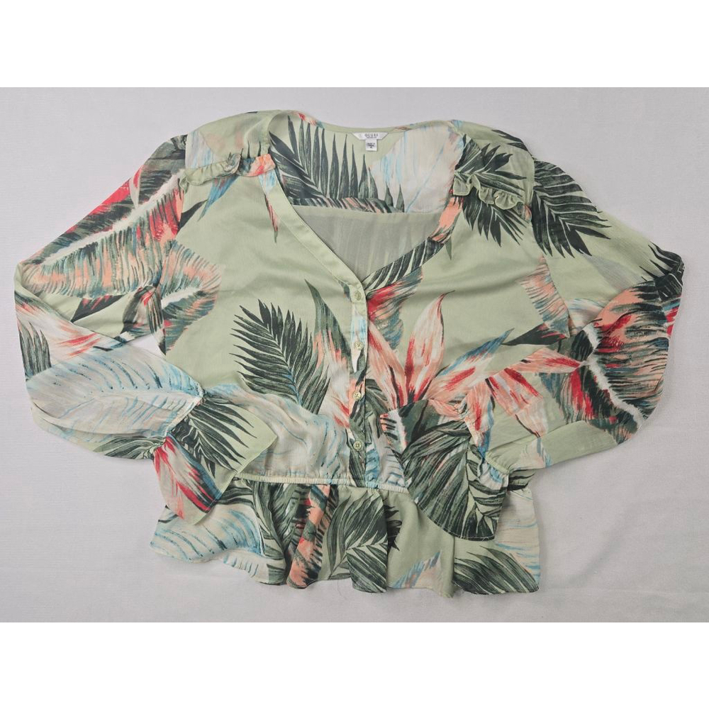 Guess | Women | Sleeve Blouse | Floral | Size XL